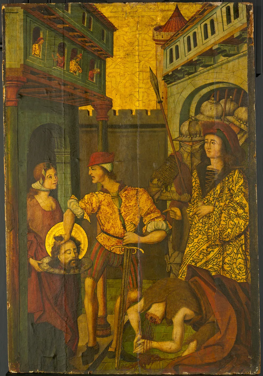 The Beheading of Saint John the Baptist by Master of Palanquinos