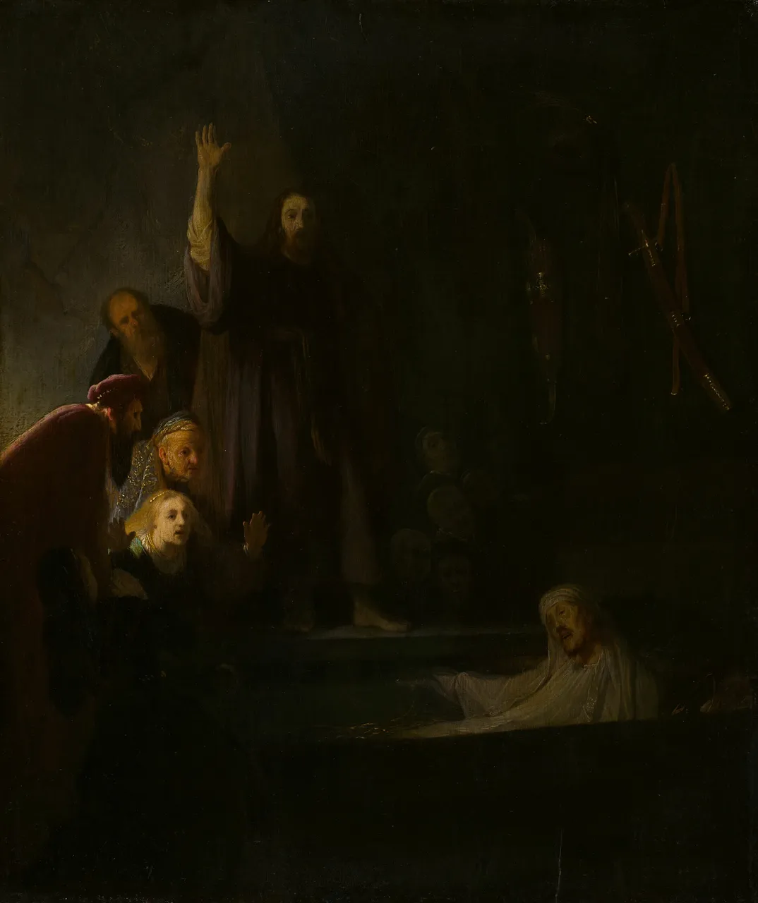 The Raising of Lazarus by Follower of Rembrandt van Rijn