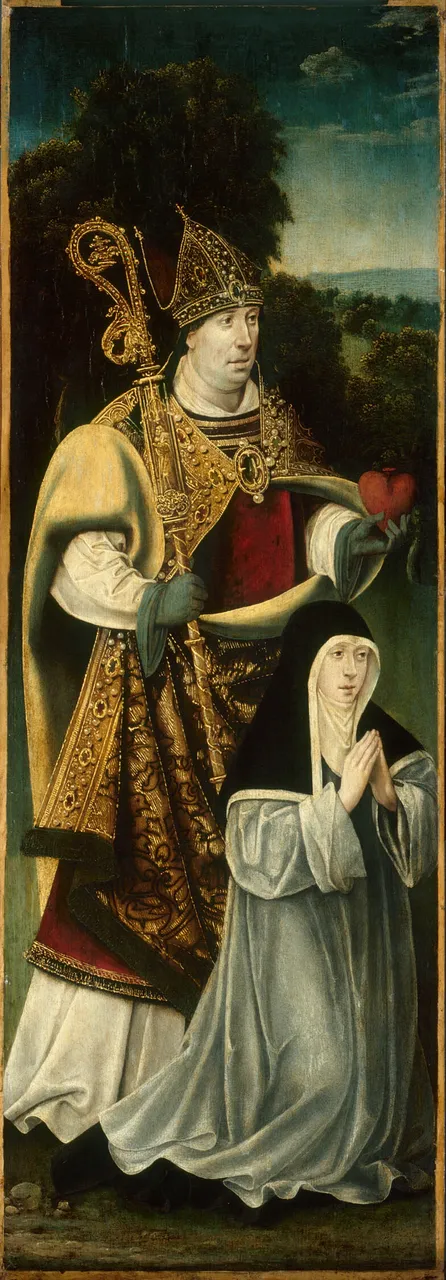 Saint Augustine and an Augustinian Canoness by North Netherlandish