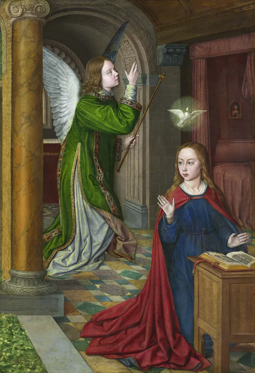 The Annunciation by Jean Hey, (the Master of Moulins) - Art Institute of Chicago