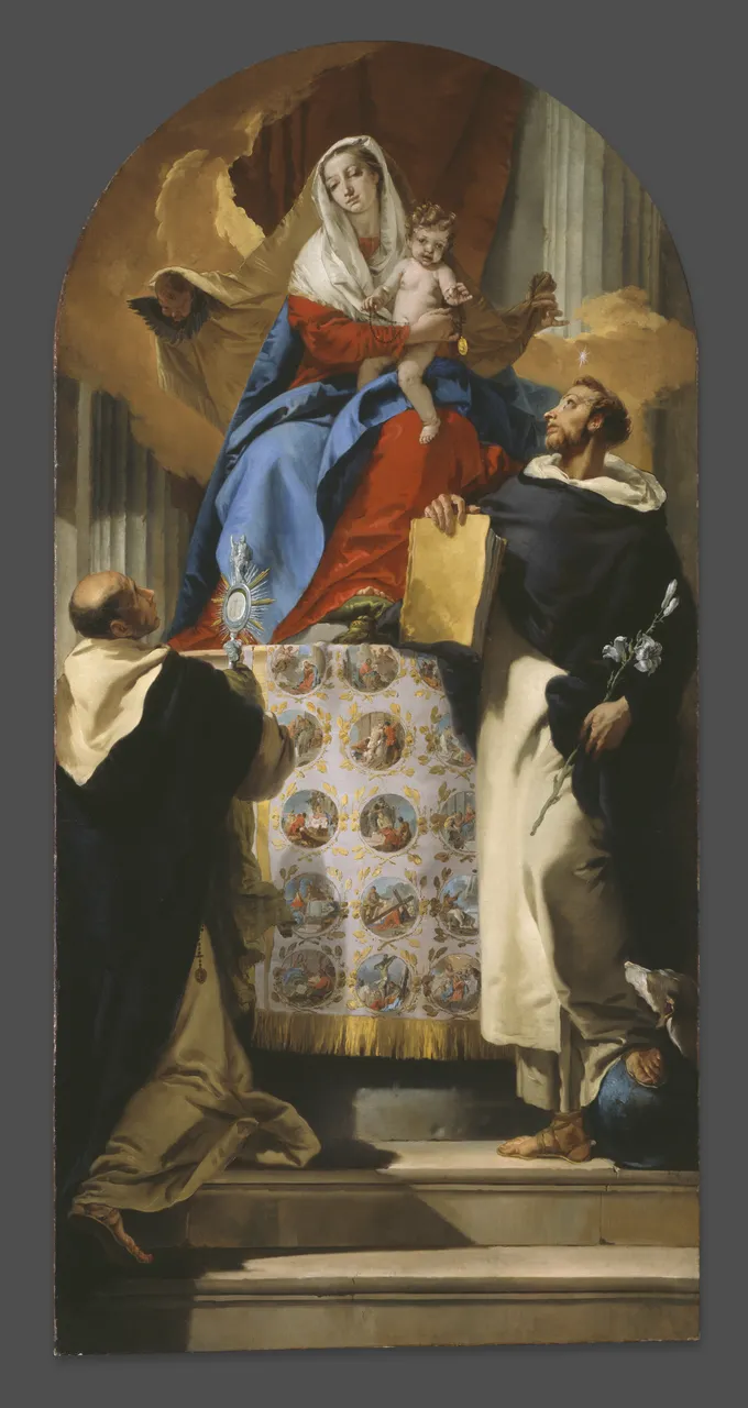 Virgin and Child with Saints Dominic and Hyacinth by Giovanni Battista Tiepolo