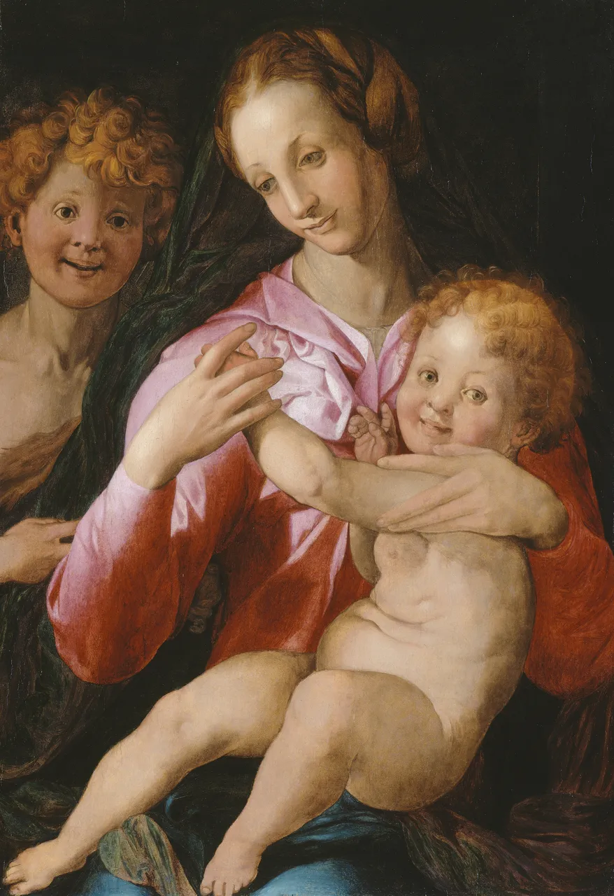 Virgin and Child with the Young Saint John the Baptist by Circle of Agnolo Bronzino