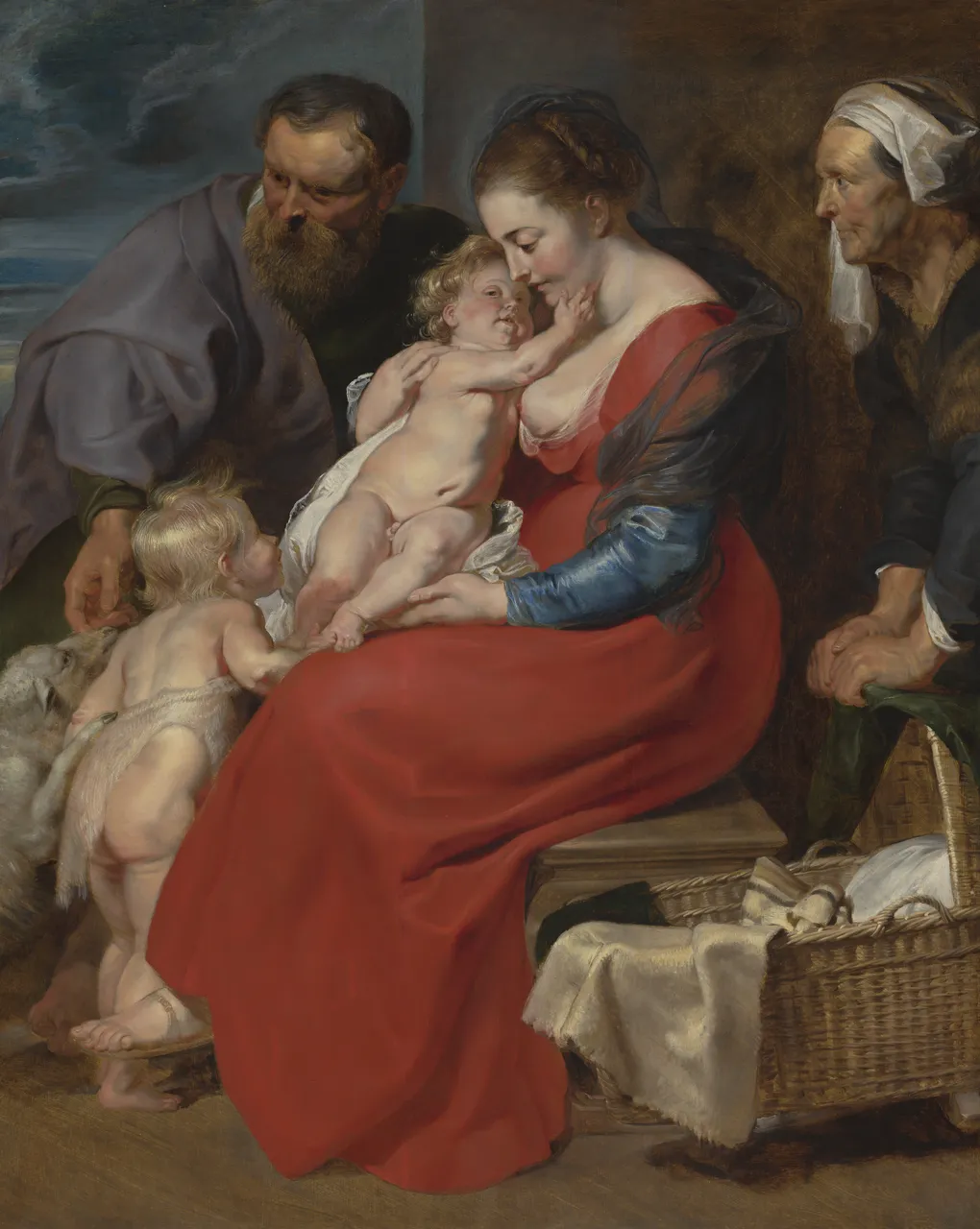 The Holy Family with Saints Elizabeth and John the Baptist by Peter Paul Rubens