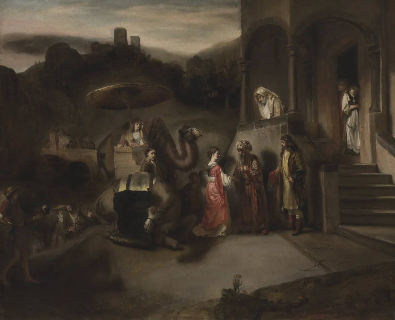 Rebecca Welcomed by Abraham by Barent Fabritius