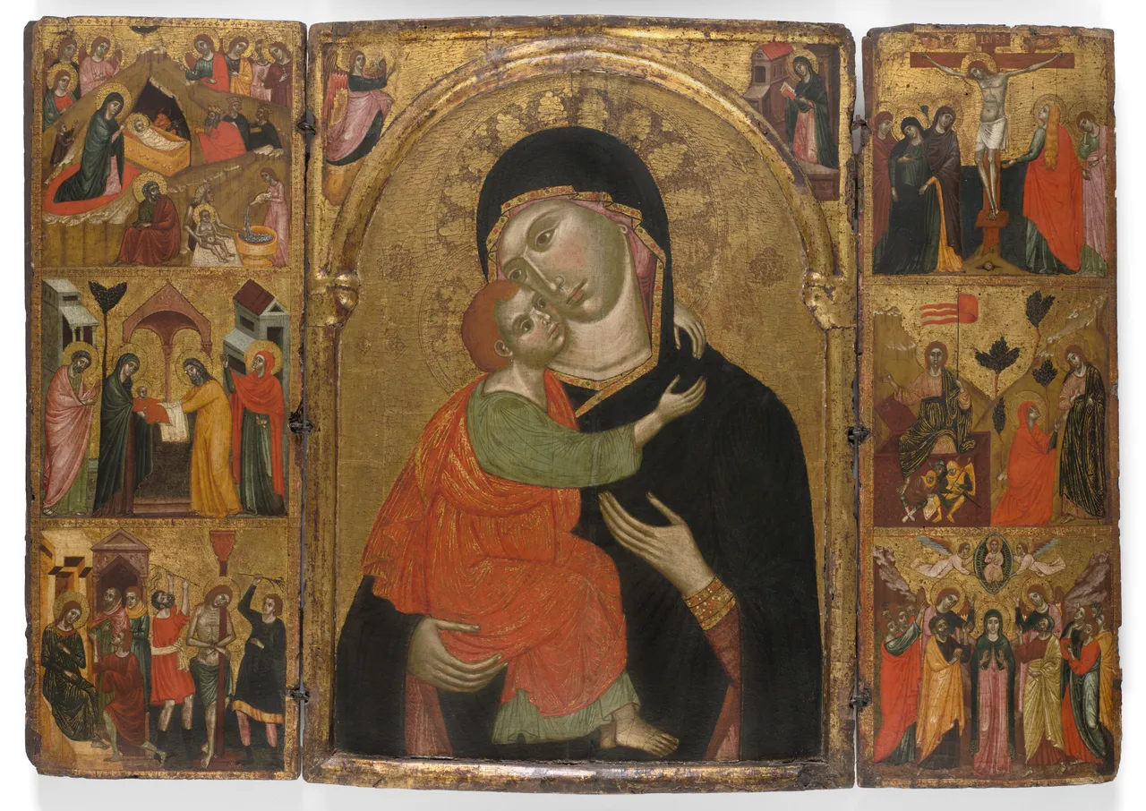 Triptych of the Virgin and Child with Scenes from the Life of Christ by Venetian
