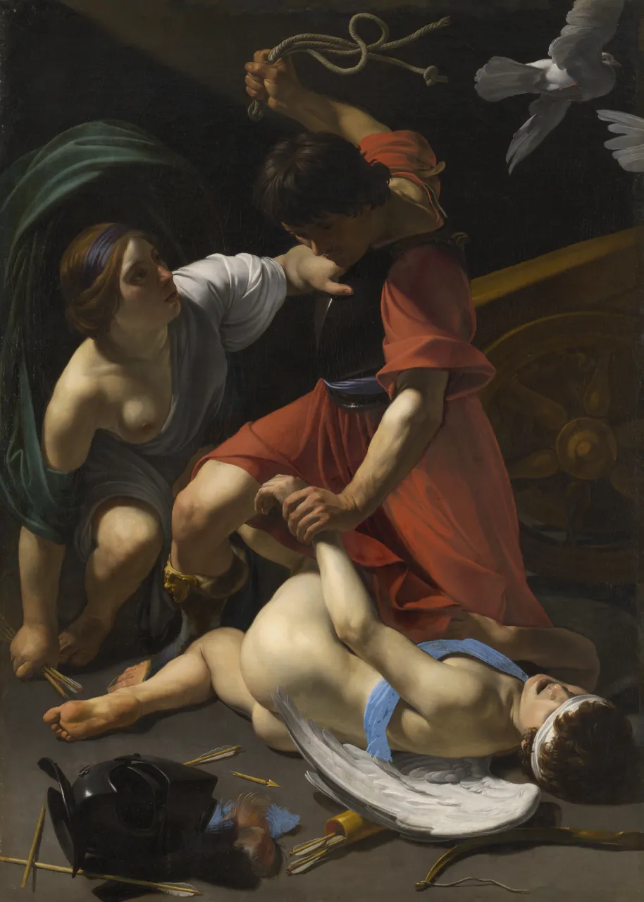 Cupid Chastised by Bartolomeo Manfredi - Art Institute of Chicago