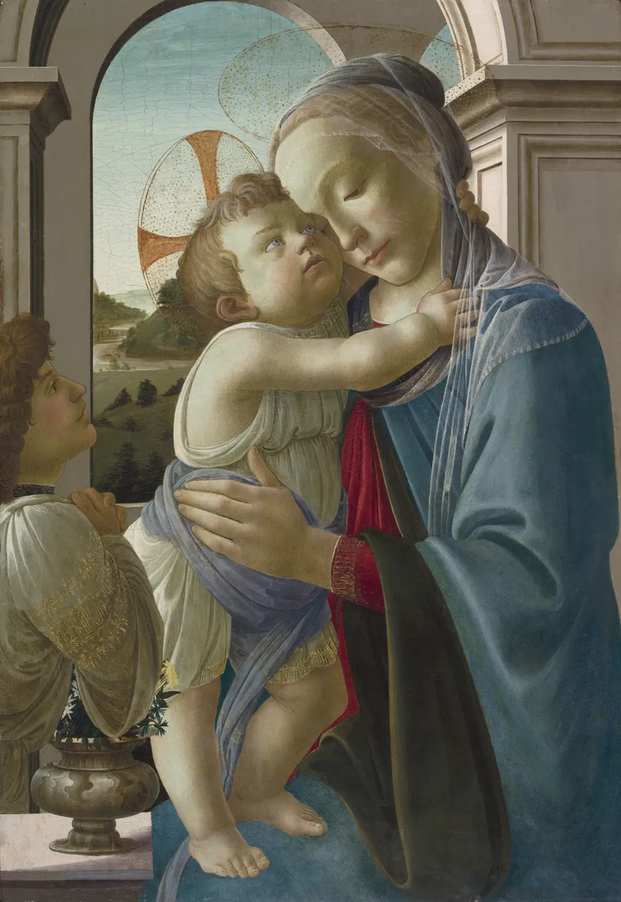 Virgin and Child with an Angel by Sandro Botticelli - Art Institute of Chicago