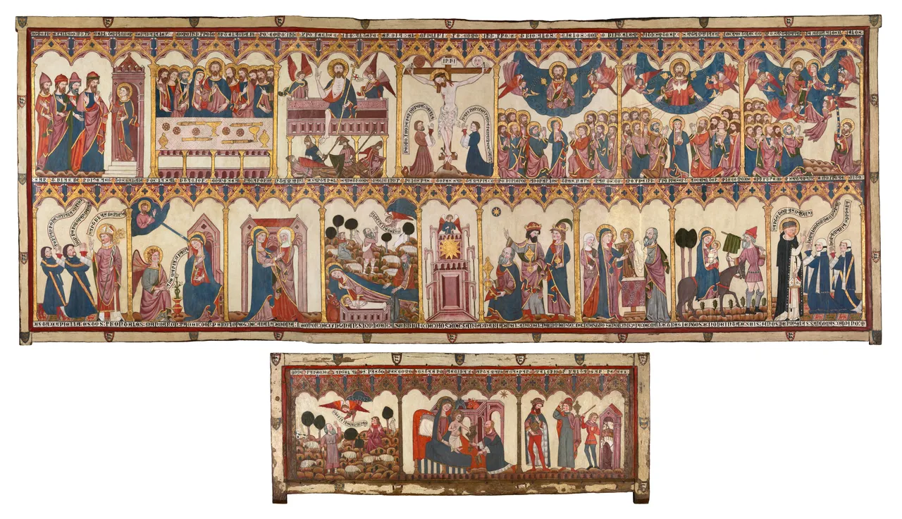 Retable and Frontal of the Life of Christ and the Virgin by Spanish - Art Institute of Chicago