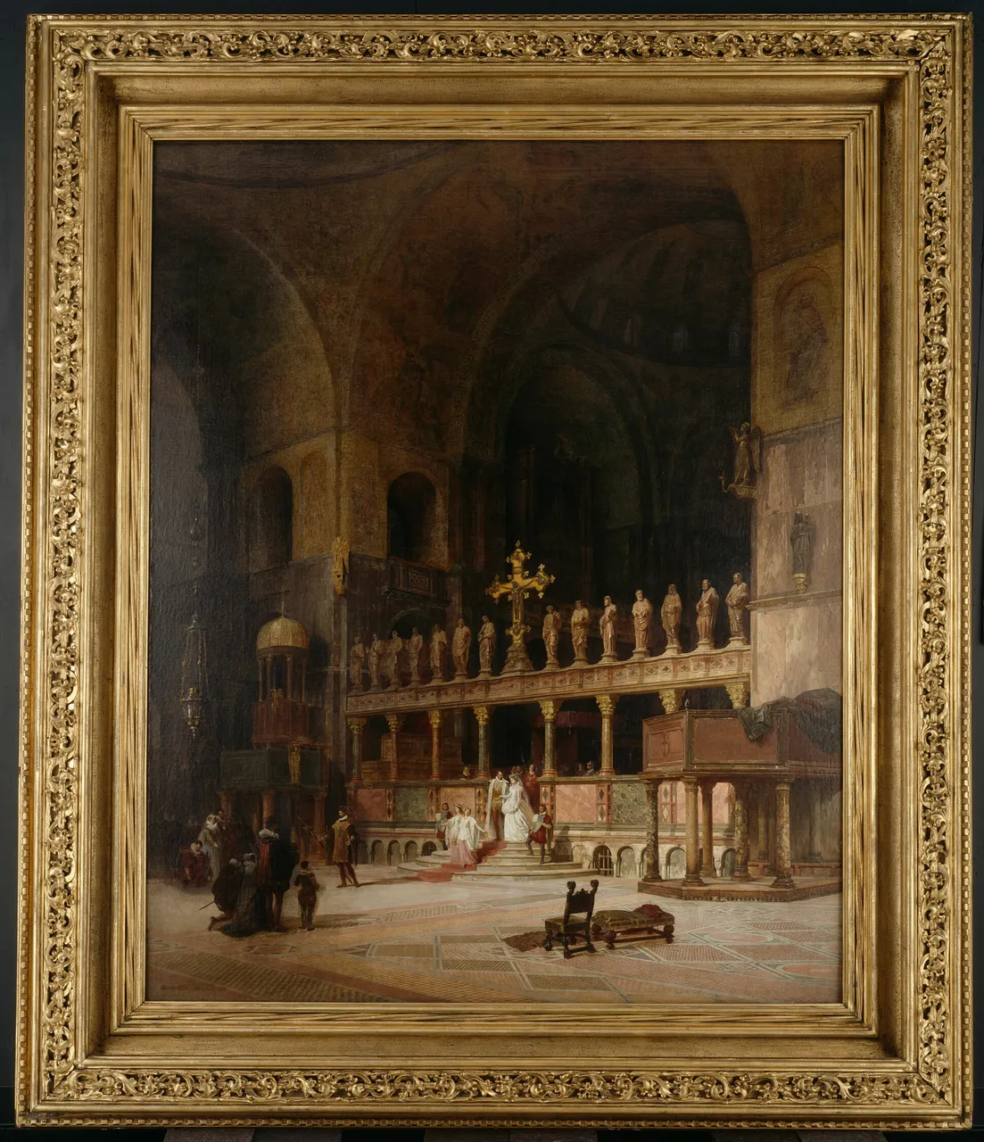 Interior of St. Mark's, Venice by David Dalhoff Neal - Art Institute of Chicago