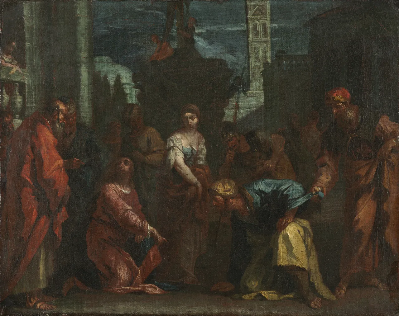 Christ and the Woman Taken in Adultery by Sebastiano Ricci