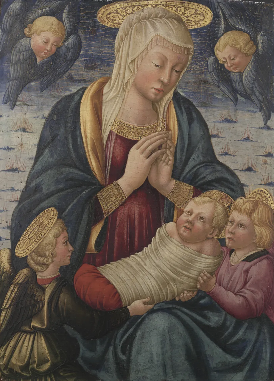 Virgin and Child with Angels by Neri di Bicci