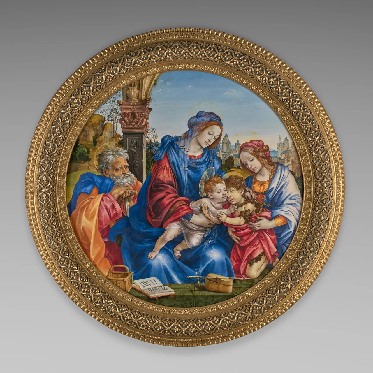 The Holy Family with Saint John the Baptist and Saint Margaret by Filippino Lippi - Cleveland Museum of Art