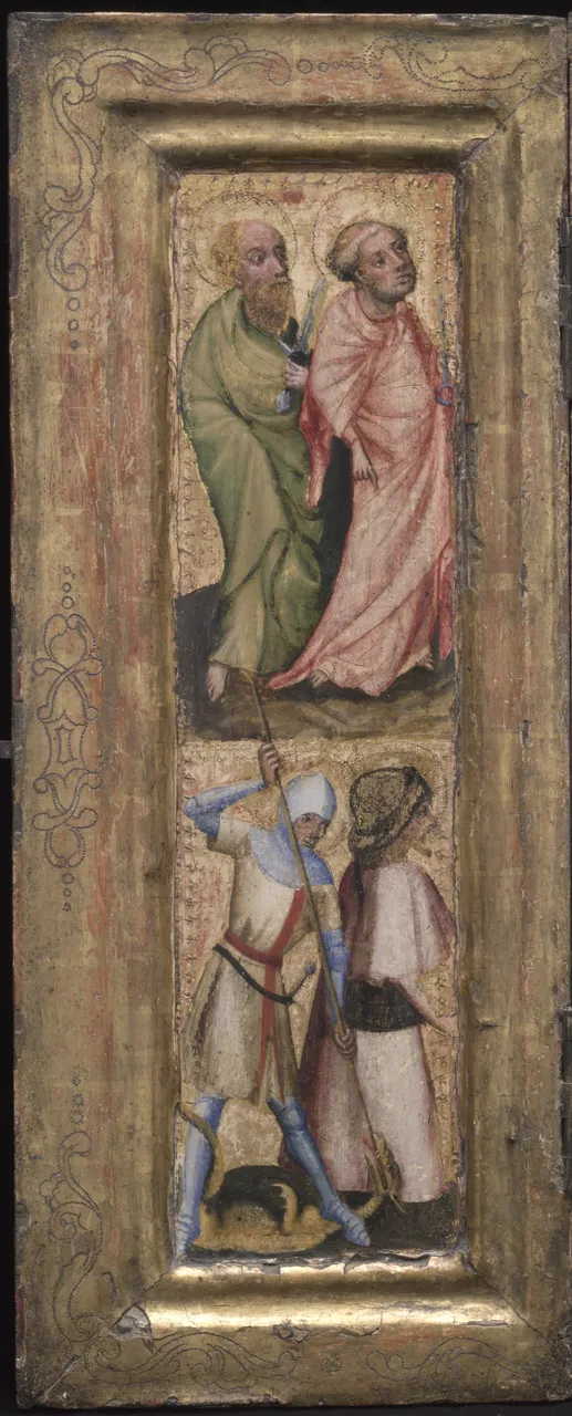 St. Peter, St. Paul, St. George, and St. James the Greater by Unknown Artist