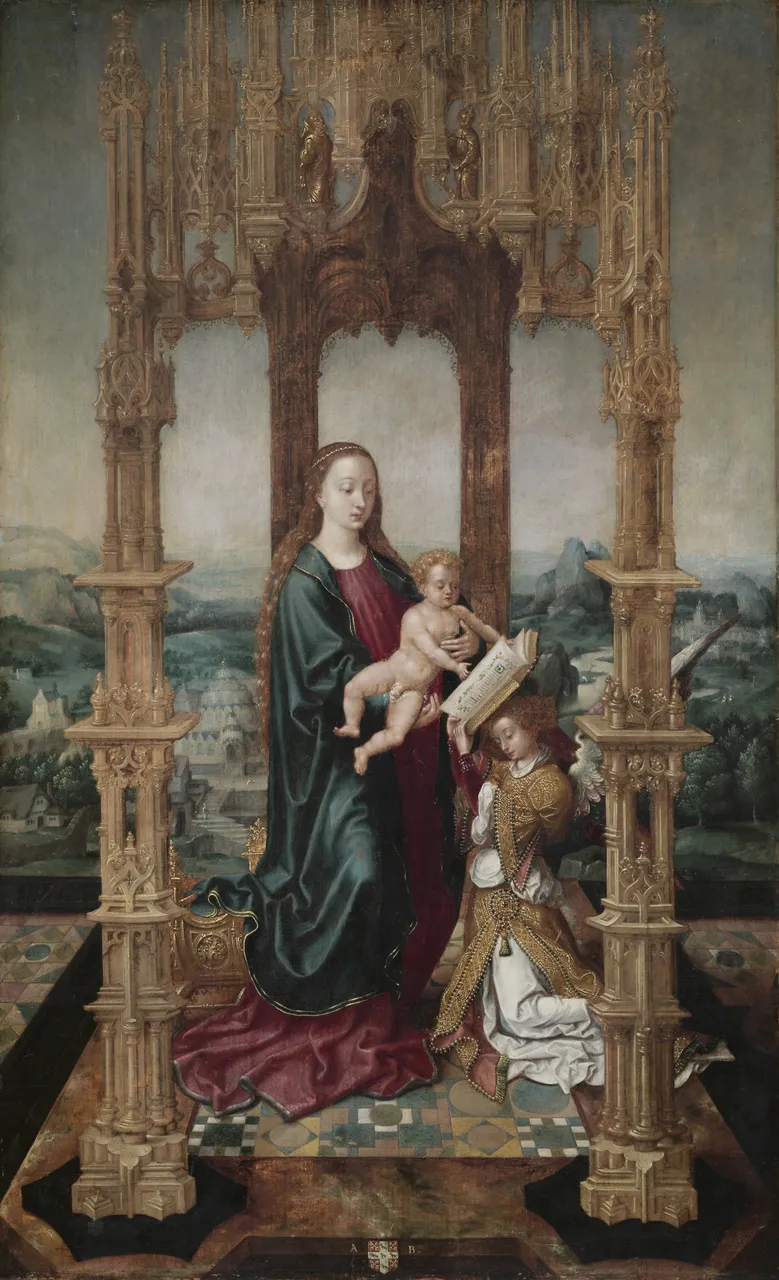 Virgin and Child under a Canopy by Unknown Artist
