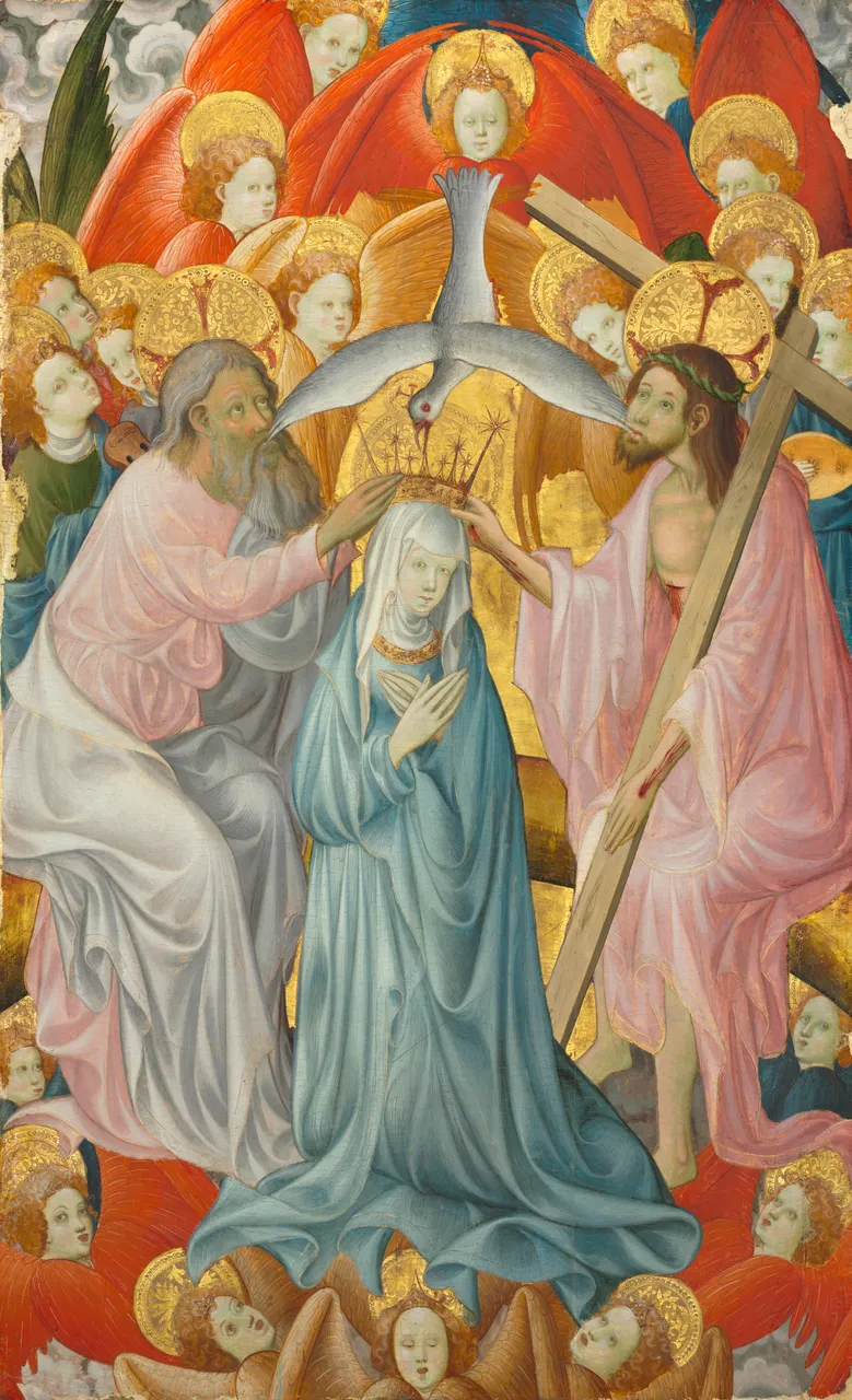 The Coronation of the Virgin with the Trinity by Master of Rubielos de Mora