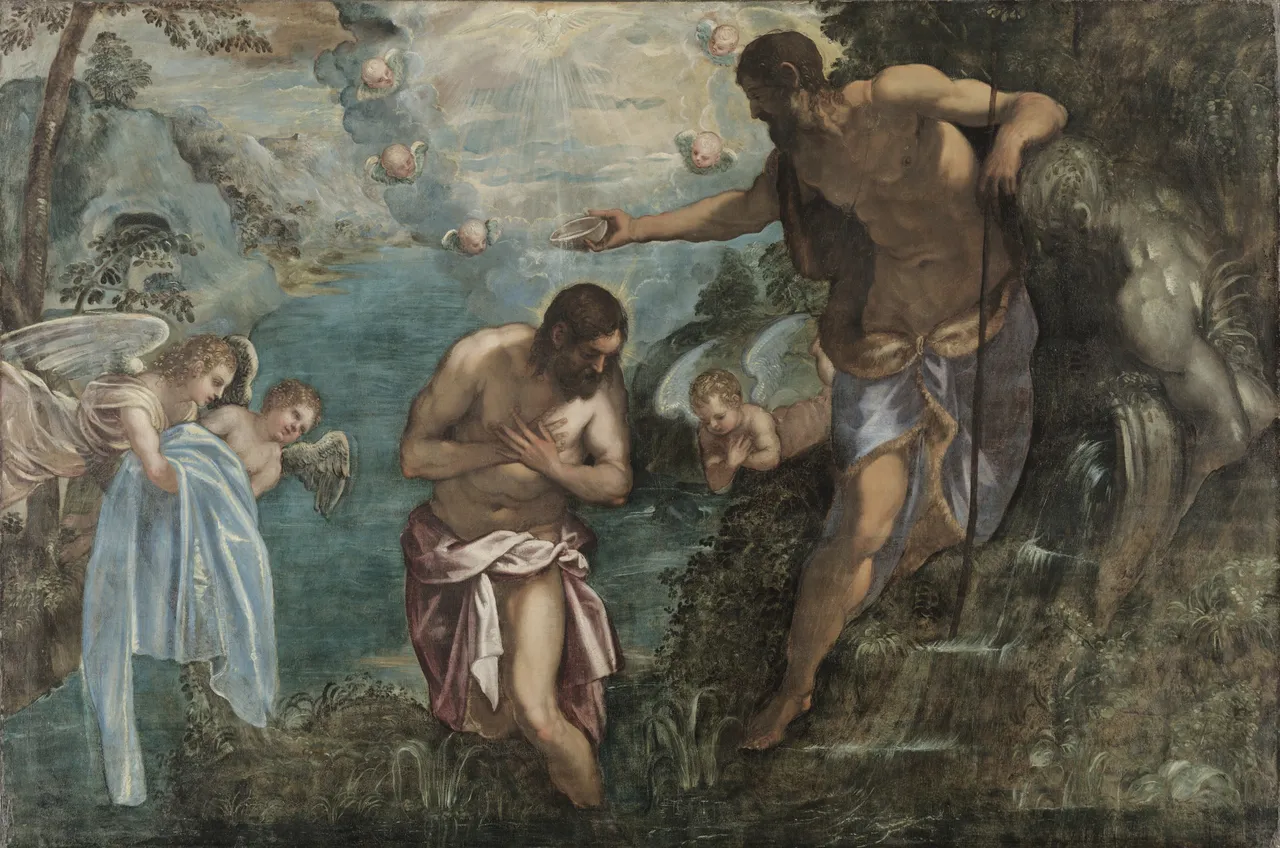 Baptism of Christ by Jacopo Tintoretto