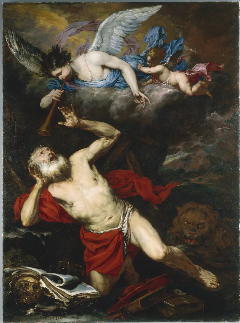 The Vision of Saint Jerome by Giovanni Battista Langetti