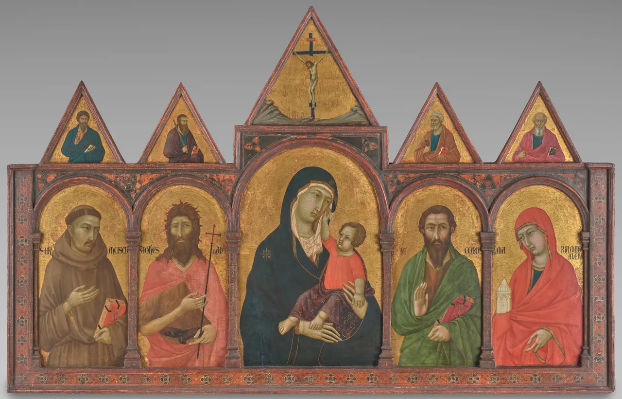 Virgin and Child with Saints by Ugolino di Nerio