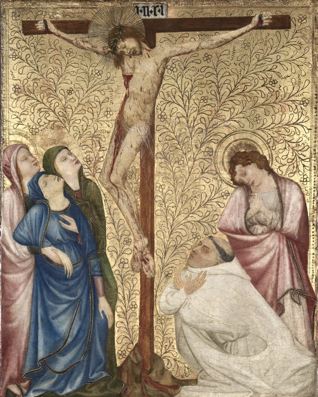 Calvary with a Carthusian Monk by Jean de Beaumetz