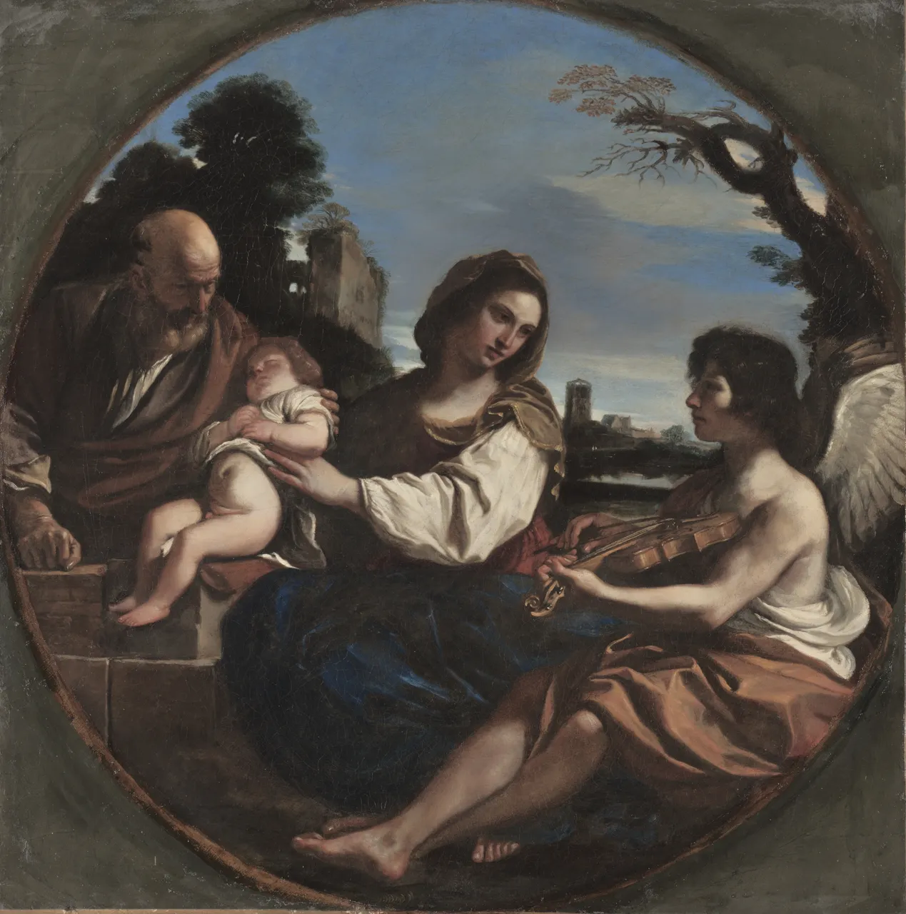 Rest on the Flight into Egypt by Guercino