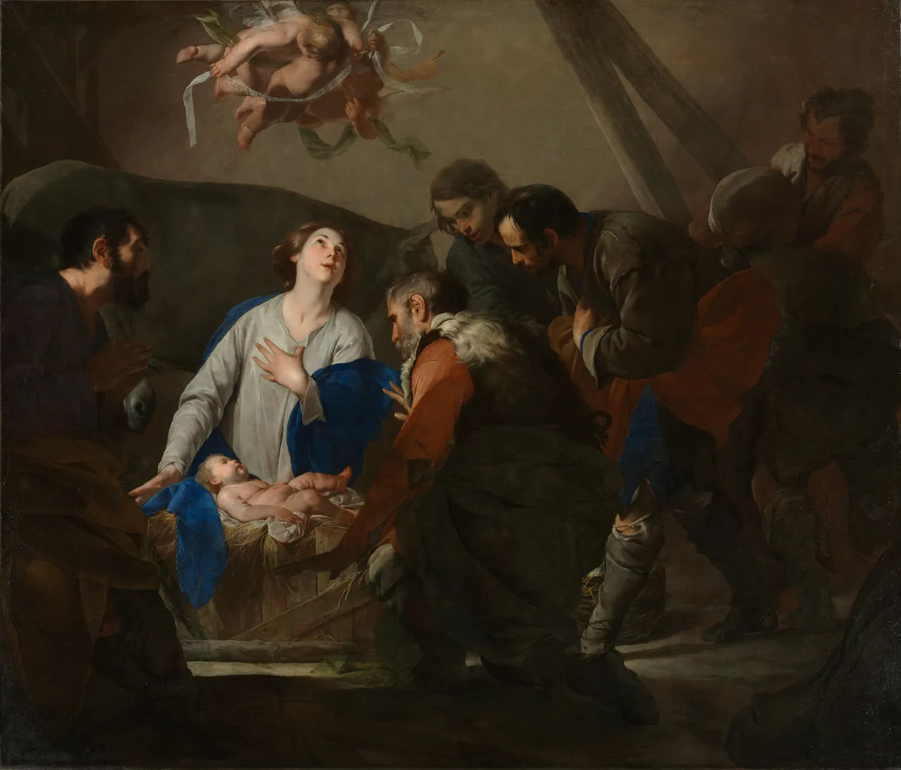 Adoration of the Shepherds by Bernardo Cavallino
