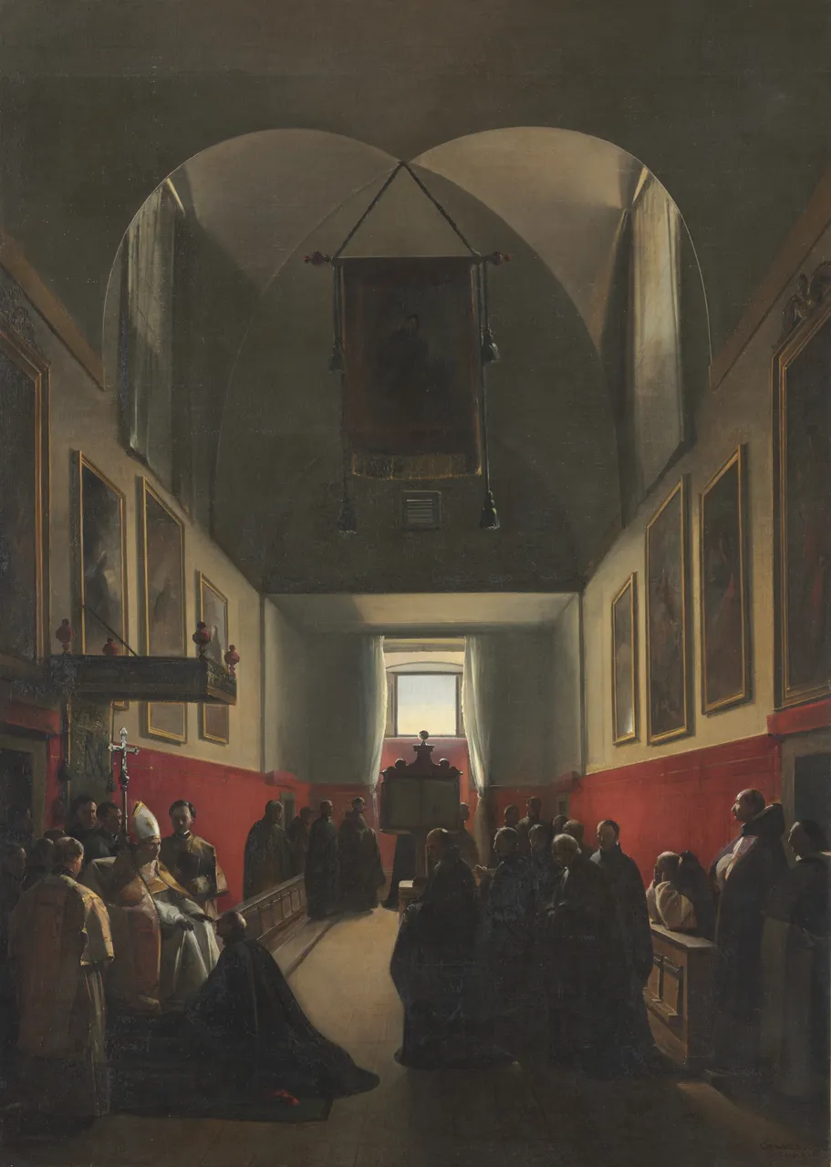 Homage to a Bishop by François Marius Granet