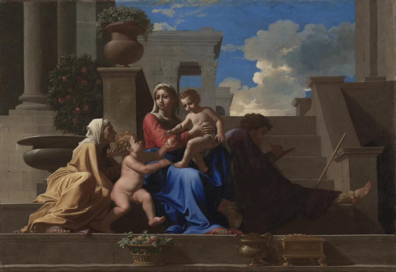 The Holy Family on the Steps by Nicolas Poussin - Cleveland Museum of Art