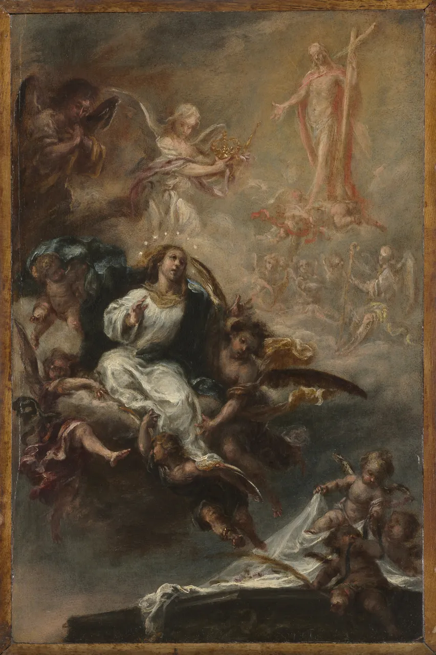 Study for "The Assumption of the Virgin" for San Augustín, Seville by Juan de Valdés Leal