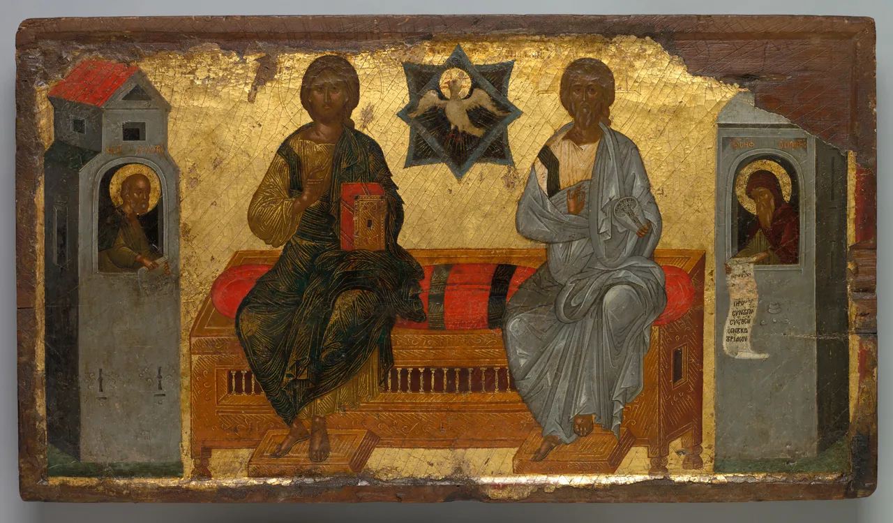 Icon of the New Testament Trinity by Unknown Artist - Cleveland Museum of Art