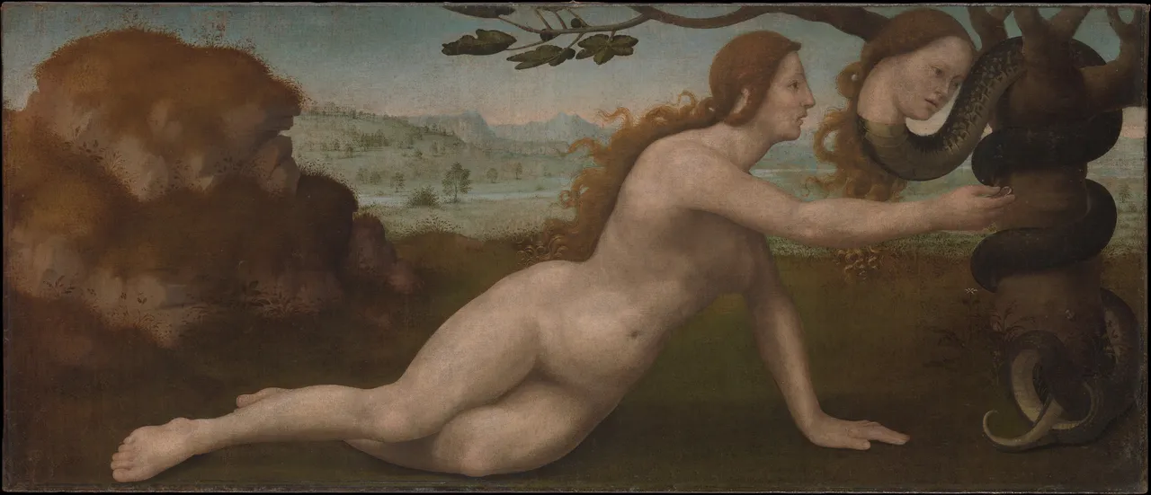 Adam; Eve by Giuliano di Piero di Simone Bugiardini