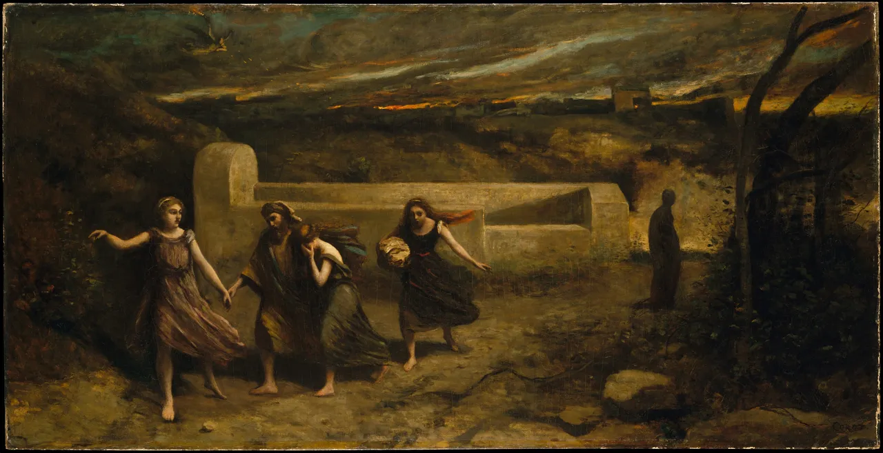 The Burning of Sodom (formerly "The Destruction of Sodom") by Camille Corot