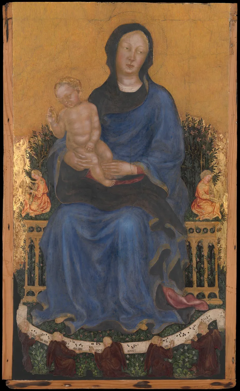 Madonna and Child with Angels by Gentile da Fabriano (Gentile di Niccolò di Giovanni di Massio)
