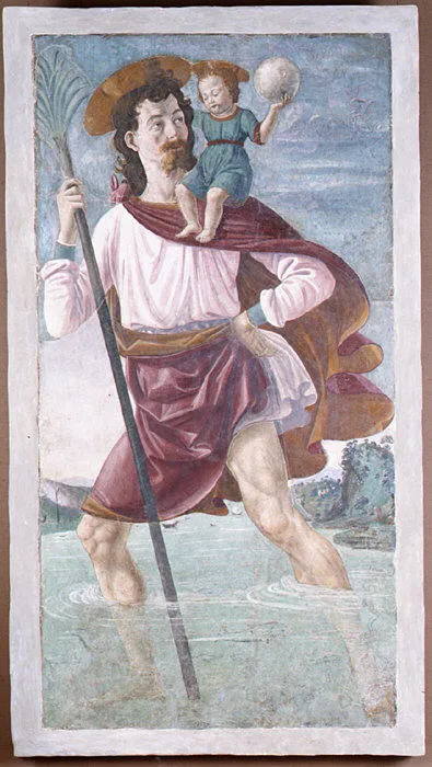 Saint Christopher and the Infant Christ by Domenico Ghirlandaio (Domenico Bigordi)