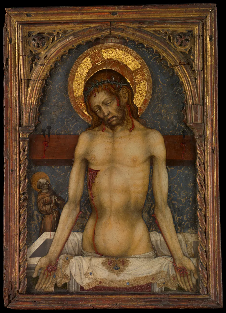 The Man of Sorrows by Michele Giambono (Michele Giovanni Bono)