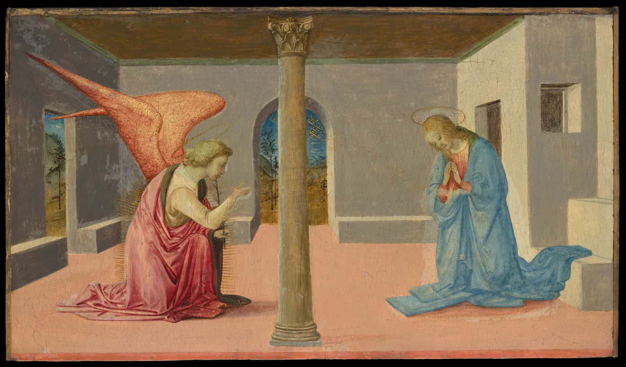 The Annunciation by Fra Filippo Lippi