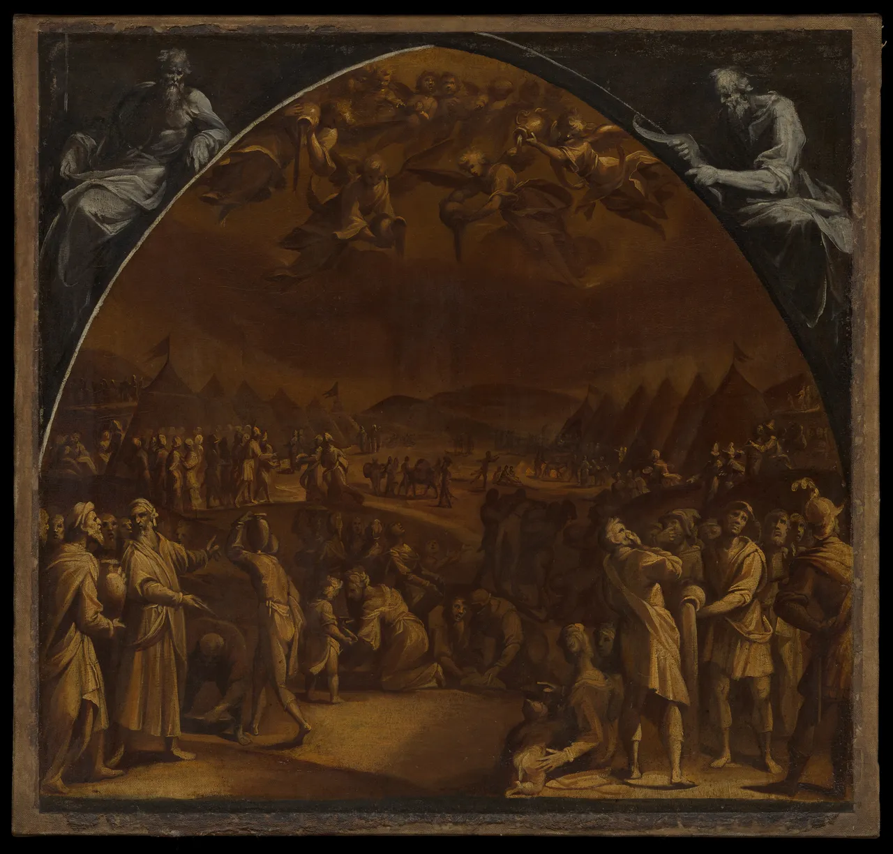 The Gathering of Manna by Aurelio Lomi