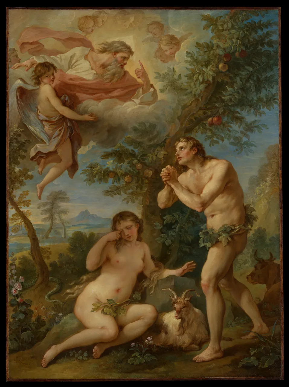 The Rebuke of Adam and Eve by Charles Joseph Natoire