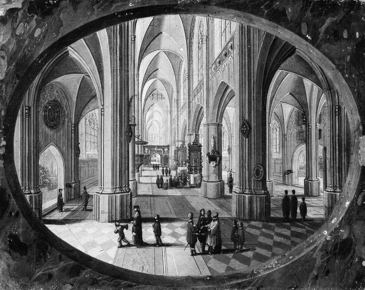 Interior of a Gothic Church by Day by Pieter Neeffs the Elder