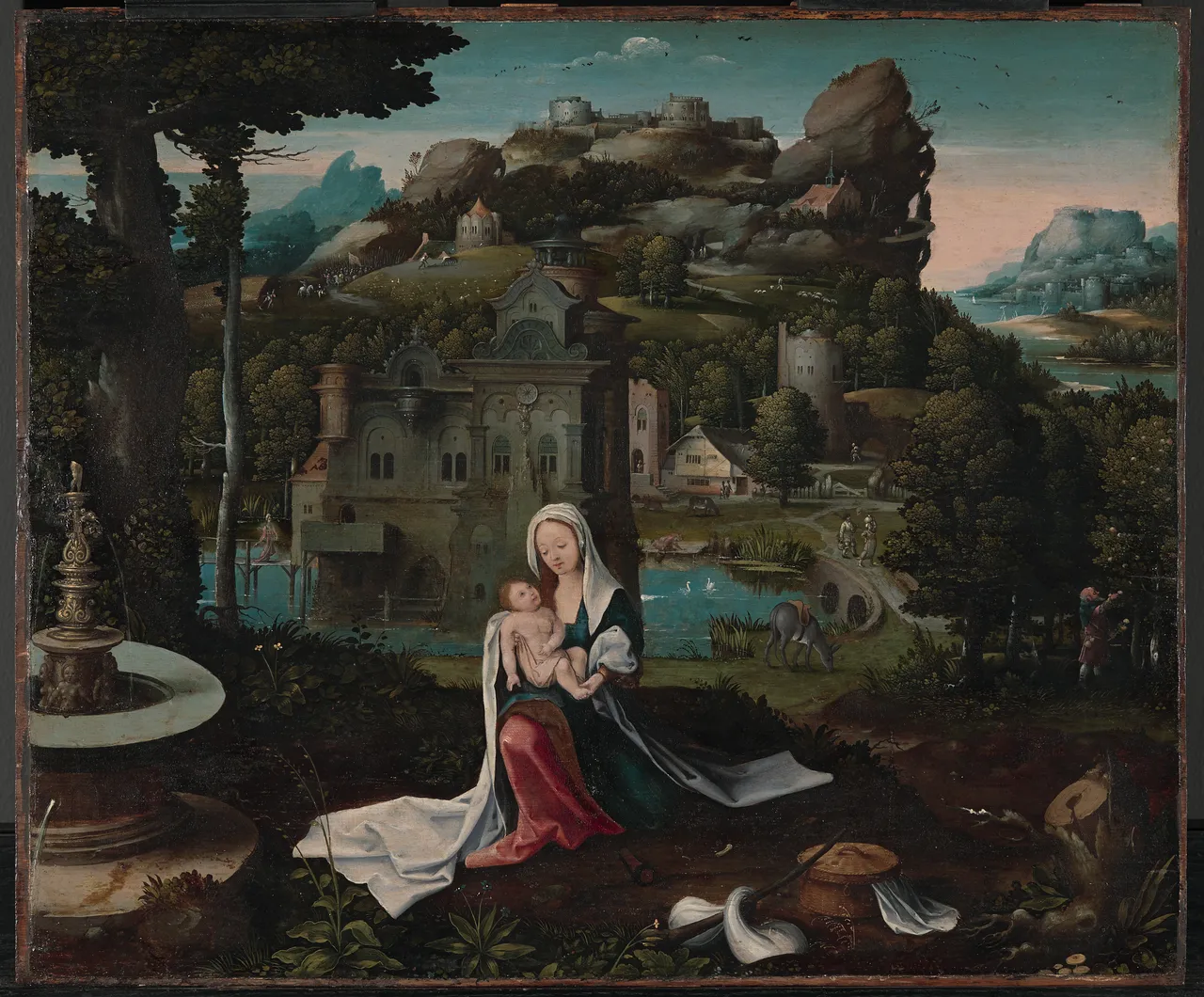 The Rest on the Flight into Egypt by Netherlandish (Antwerp) Painters