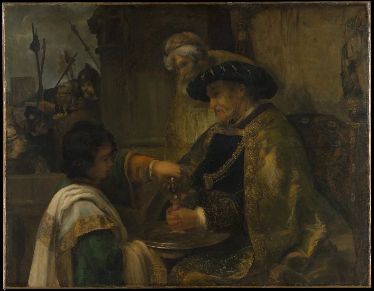 Pilate Washing His Hands by Rembrandt