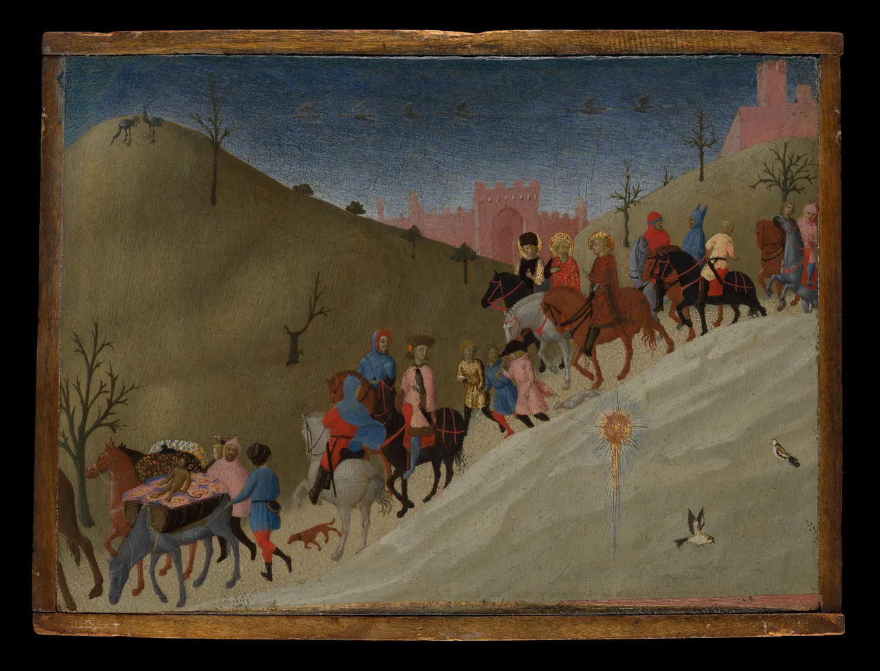 The Journey of the Magi by Sassetta (Stefano di Giovanni)