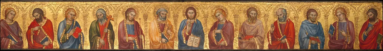 Christ and the Twelve Apostles by Taddeo di Bartolo