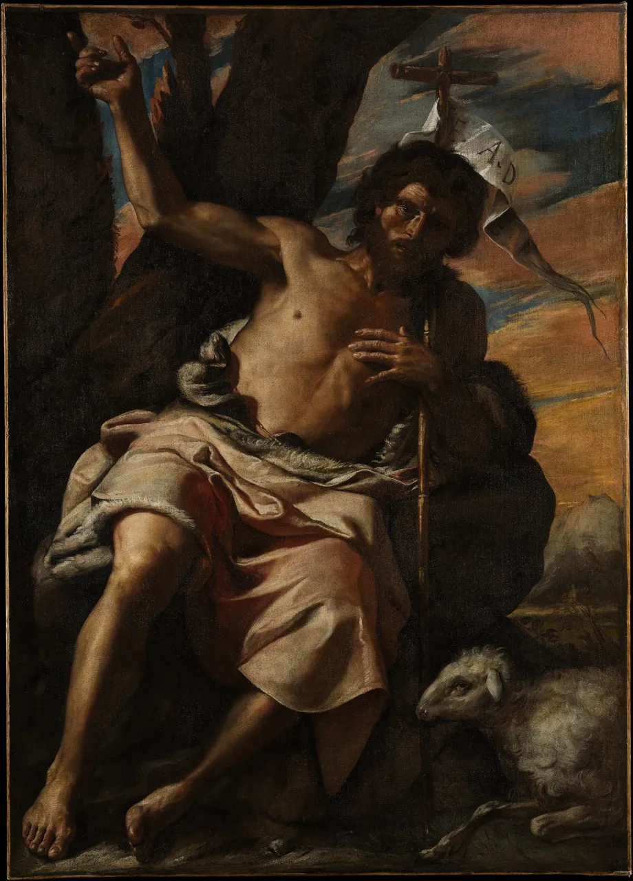 Saint John the Baptist Preaching by Mattia Preti (Il Cavalier Calabrese)