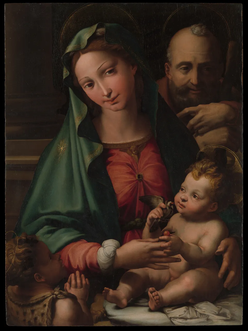 The Holy Family with the Infant Saint John the Baptist by Perino del Vaga (Pietro Buonaccorsi)