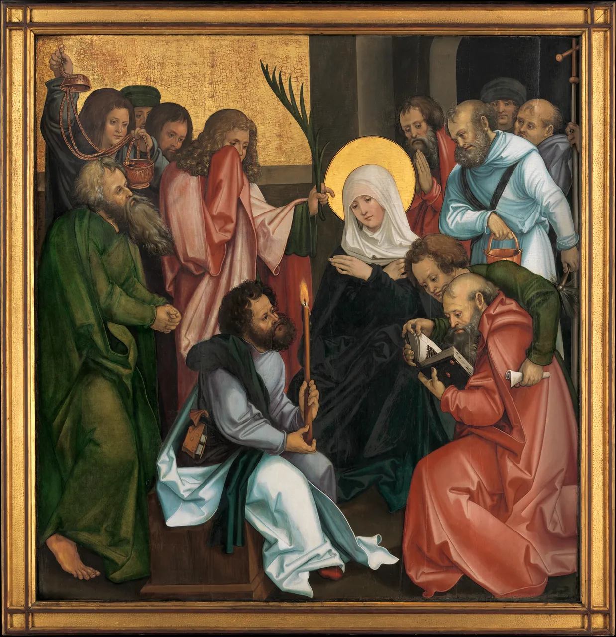 The Dormition of the Virgin; (reverse) Christ Carrying the Cross by Hans Schäufelein