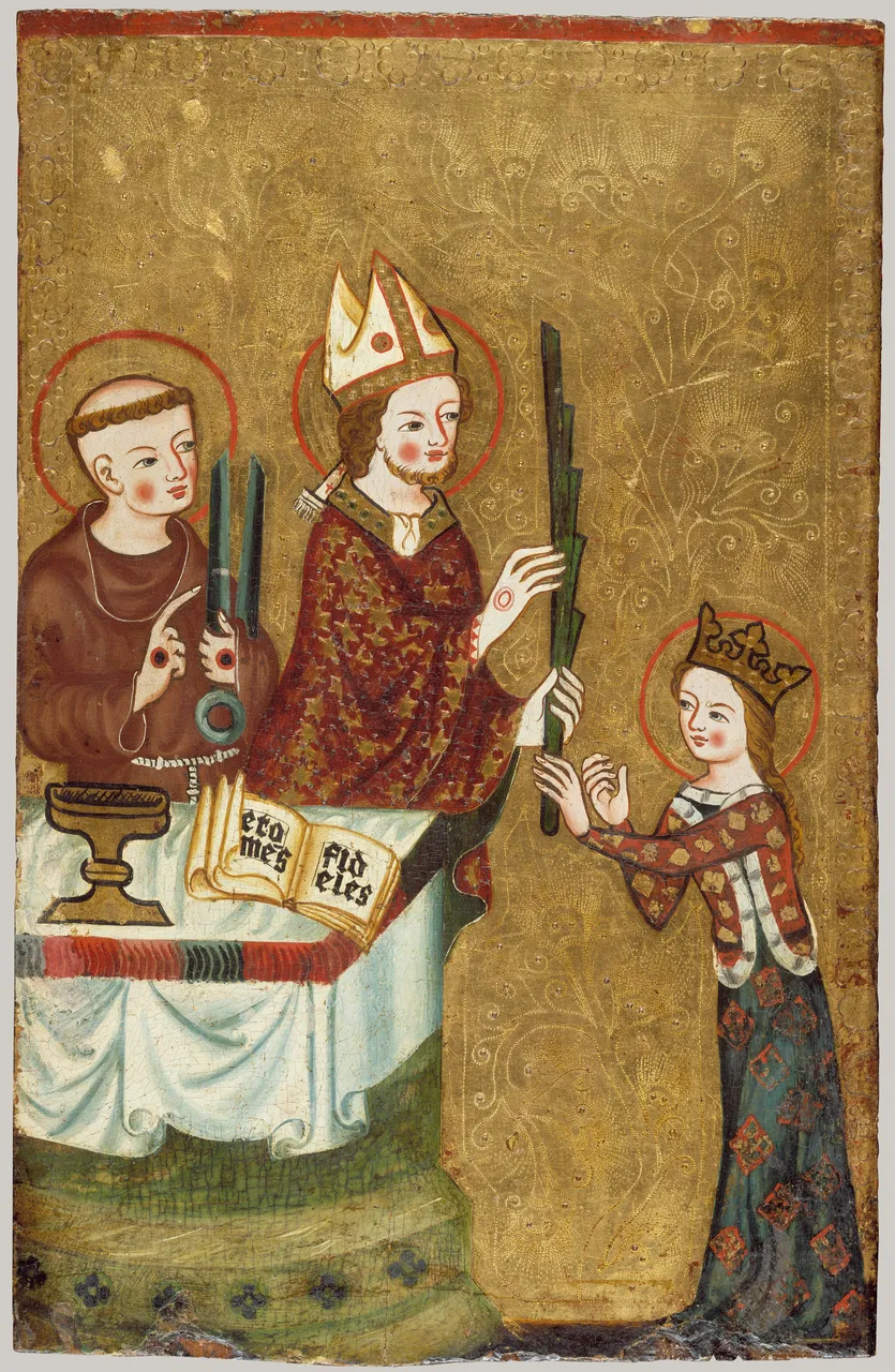 The Bishop of Assisi Giving a Palm to Saint Clare by Unknown Artist